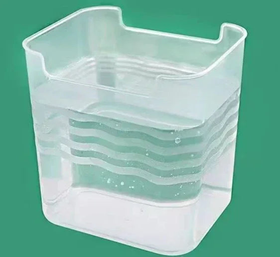 Frisquella Kühlschrank Aufbewahrungsbox 11,8×9,8×12 cm | Transparent & stapelbar | Für Obst, Gewürze & Frischeorganisation