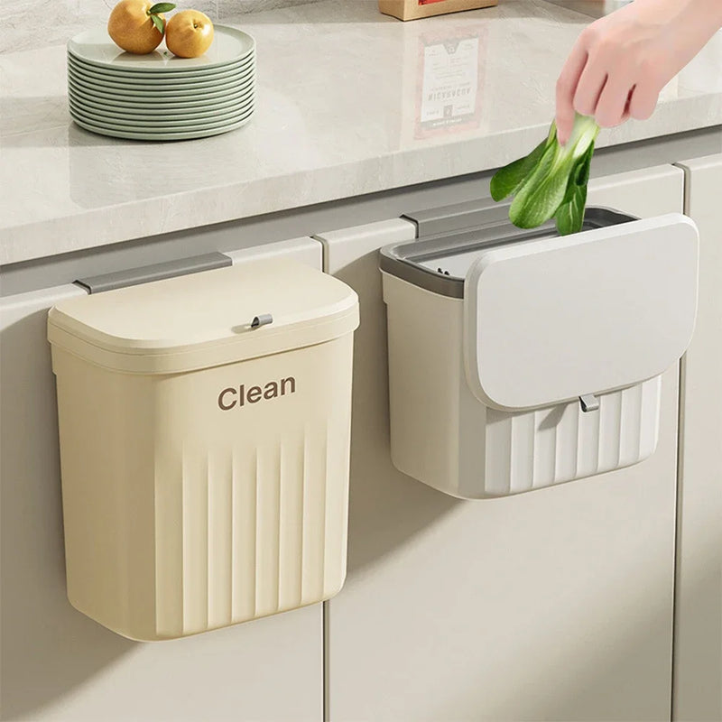 Neatora Küchenabfalleimer | 8,5L / 12L | Wandmontage & Hängend | Mit oder ohne Deckel | Für Schranktür & Unterbau