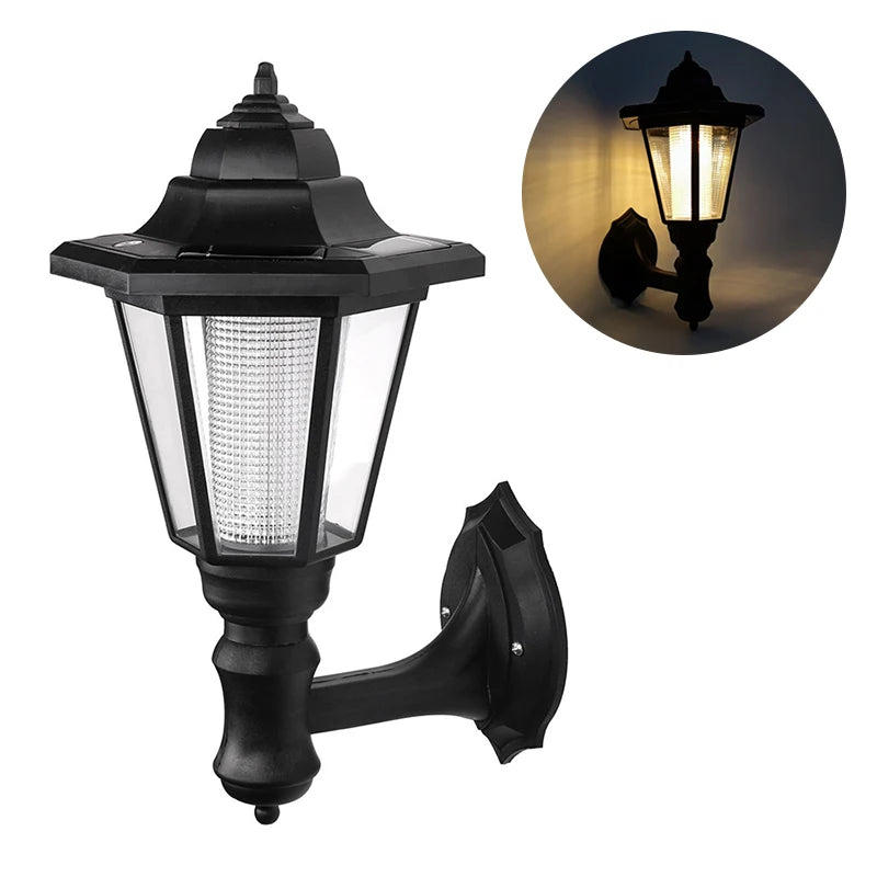 Solara Solar Gartenlampe | Sechseck-Design | Warm- & Kaltweiß | 8h Leuchtdauer | Wetterfest