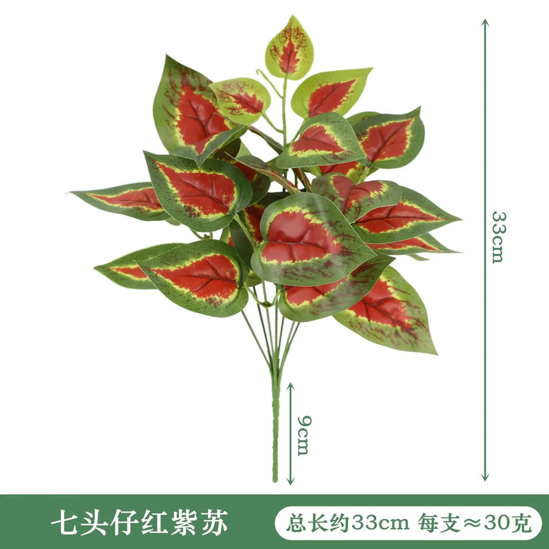 VERDIVA Kunstpflanze Dieffenbachia | Tropisches Deko-Blatt aus Seide | Pflegeleichte Deko für Tisch, Regal & Wohnzimmer