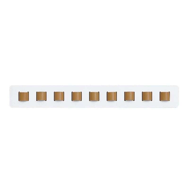 VisionaryRack Wandhalterung für Brillen | Holz & PU-Leder | Platz für mehrere Sonnen- & Lesebrillen | 40 × 5,3 cm