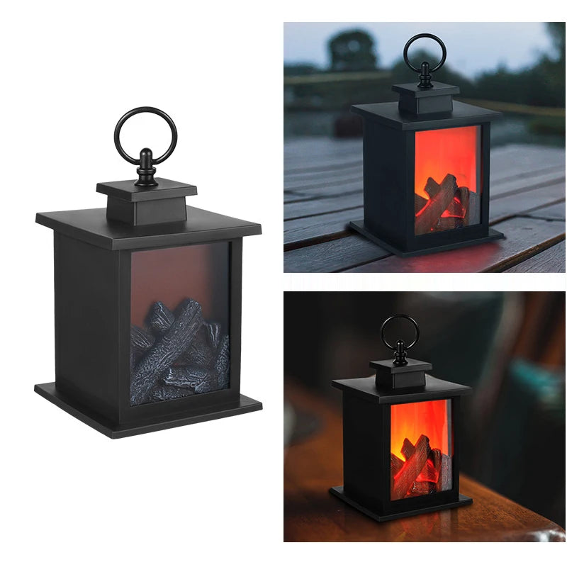 FlammaLuna LED Kaminlicht | Flammeneffekt | Batteriebetriebene Dekolampe | Für Zuhause, Kinderzimmer & Camping