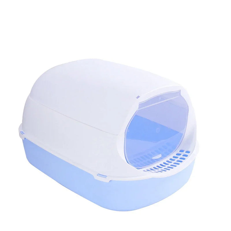 Katzenklo Pawlino CleanZone | Halb- oder Vollgeschlossene Katzentoilette | Spritzschutz & Anti-Streuverlust | 37×26×15 cm oder 42×32×27 cm