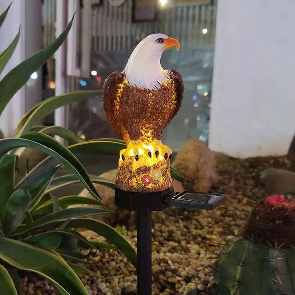 Solaroa | Solar Adler Gartenlampe | LED Deko-Leuchte | Witterungsbeständig