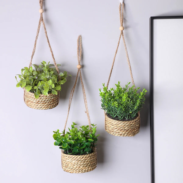 VerduraGreen Künstliche Eukalyptus & Rosmarin Pflanze | 40 cm | Im Topf | Realistische Zimmerpflanze aus PE-Kunststoff | Pflegeleichte Dekoration