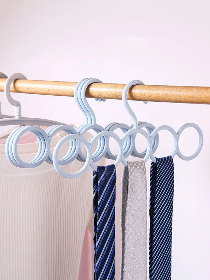 HANGTEX Multifunktions-Kleiderbügel | Stabiler Hosen- & Schalbügel aus Kunststoff | Platzsparend & Robust – 1 Stück