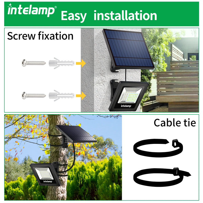 Solar LED Sicherheitsstrahler LumiSecure Duo | 2er-Set | 1200LM Superhell | IP65 Wasserdicht | Garten, Hof & Terrasse