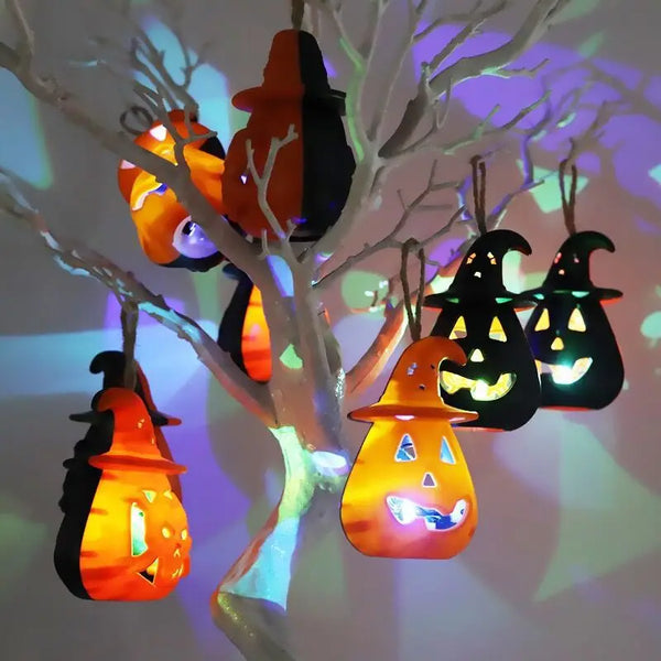 Pumpkin Glow Tragbare Halloween-Kürbislaterne für Kinder | LED-Kerzenlicht | Stimmungsvolle Deko