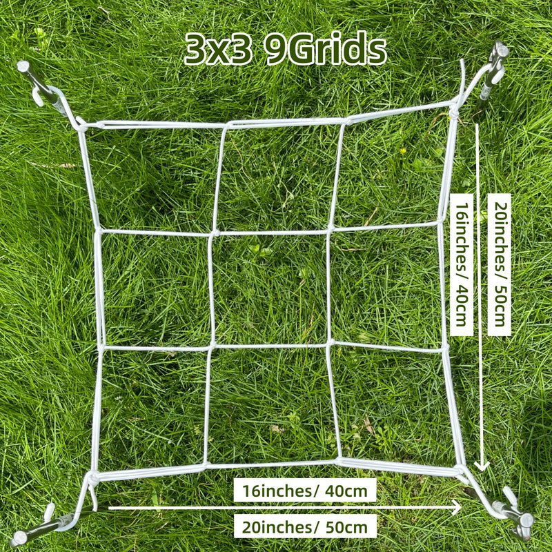 FlexiGrow Net | Elastisches Ranknetz mit Haken | 10 × 10 cm Maschen | Für Growbox, Pflanzen & Hydrokultur