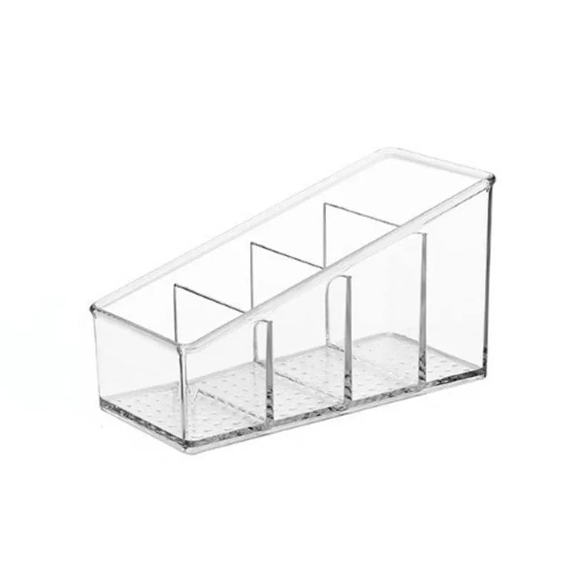 Schreibtisch Organizer BambuGrid 4-Fächer | Fernbedienungshalter & Aufbewahrungsbox | Bambus & Kunststoff | Für Büro, Bad & Wohnzimmer