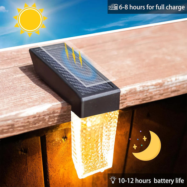 Solar-Treppenlicht LumiStair | RGB & Warmweiß | Rechter Winkel | IP44 Wasserdicht | Für Außenstufen & Wege