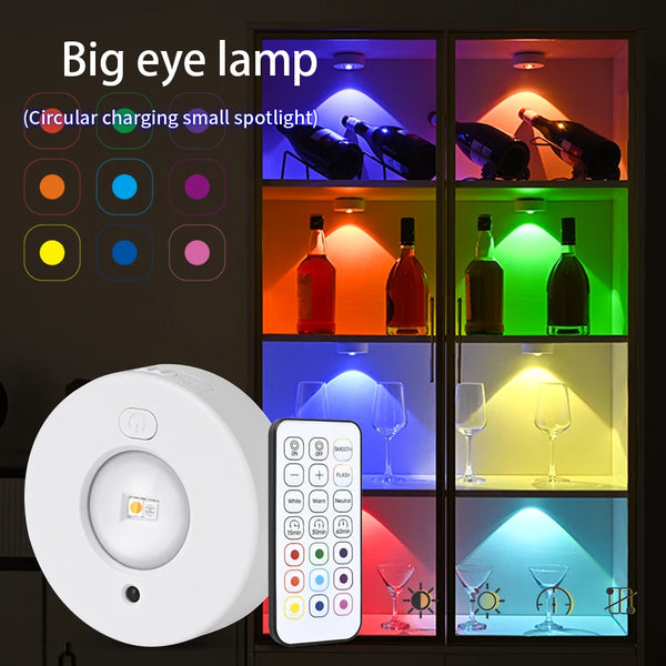 LumiFlex LED Spotlicht | Kabellos & Wiederaufladbar | RGB & Warmweiß | Mit Fernbedienung