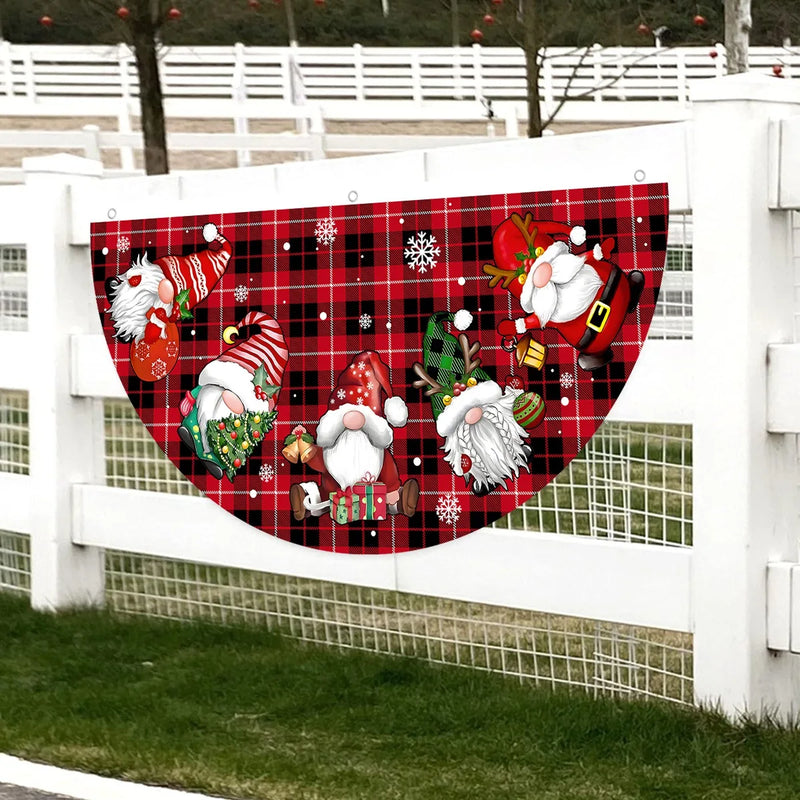 Festona Weihnachts Banner Halbkreis | Outdoor & Indoor | Wetterfest & Wiederverwendbar | Weihnachten & Neujahr 2026