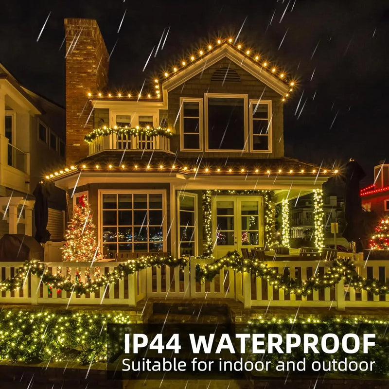 LED-Feuerwerks-Lichterkette Ignisia | Mit Fernbedienung | 30–75 m | 900–2000 LEDs | IP65 Wasserdicht | Für Weihnachten, Halloween & Feste