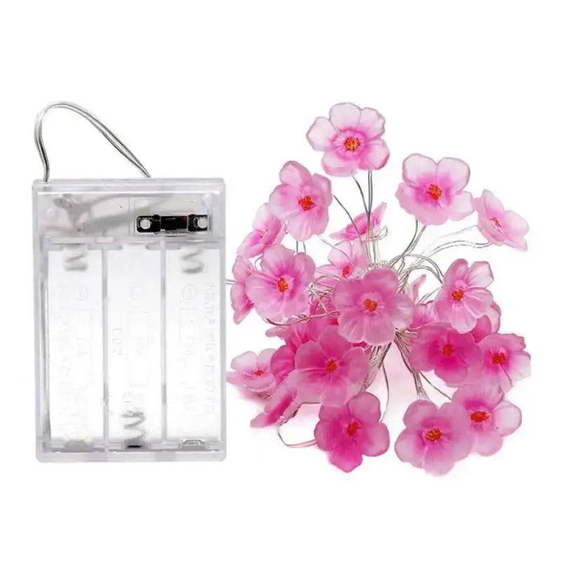 Blütenzauber LED-Lichterkette | Kirschblüten-Design | 3 m | Batteriebetrieben