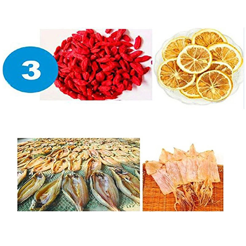 Trockennetz AeroDry 3X | Faltbarer Hängekorb mit 3 Ebenen | Für Fisch, Kräuter, Gemüse & Pflanzen | 35×35×65 cm