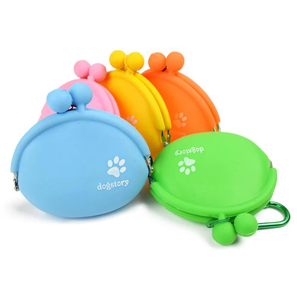 Treatico Silikon-Leckerlibeutel für Hunde | Mit Clip & Klettverschluss | Für Training, Spaziergang & Reisen | 9 × 9,5 cm