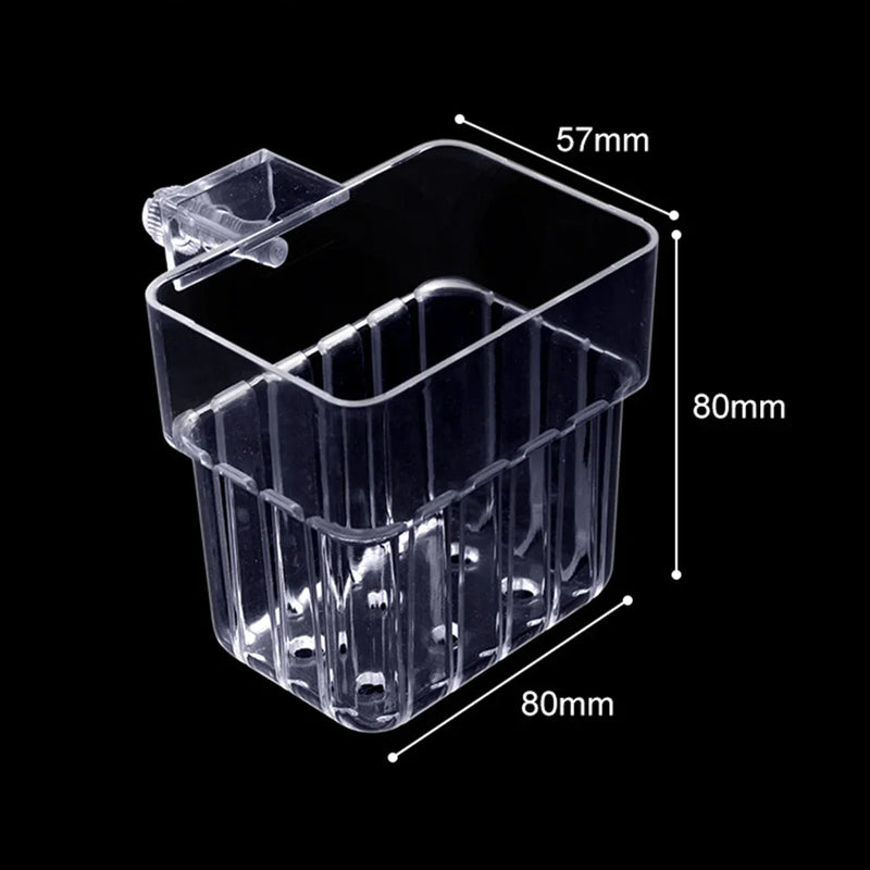 AquaBloom Pflanzenkorb für Aquarium | Transparenter Hängekorb | Für Aquarienpflanzen & Dekoration