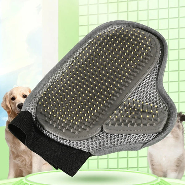 PeluvaCare Fellpflege-Handschuh für Hunde & Katzen | Sanfte Massage & Haarentfernung | Aus Weichem TPR | Für Alle Felltypen
