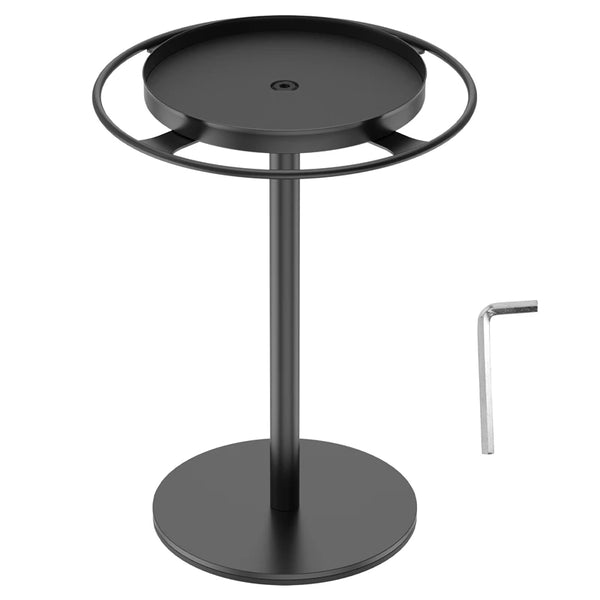LuxeSpin Drehbarer Sonnenbrillen-Organizer | 360° Rotationsständer mit Schmuckablage | Edelstahl | 20 × 24 × 15 cm