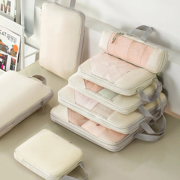 PackNest Kompressions-Organizer Set | 5-teilig | Platzsparend & Wasserabweisend | Ideal für Reisen & Alltag
