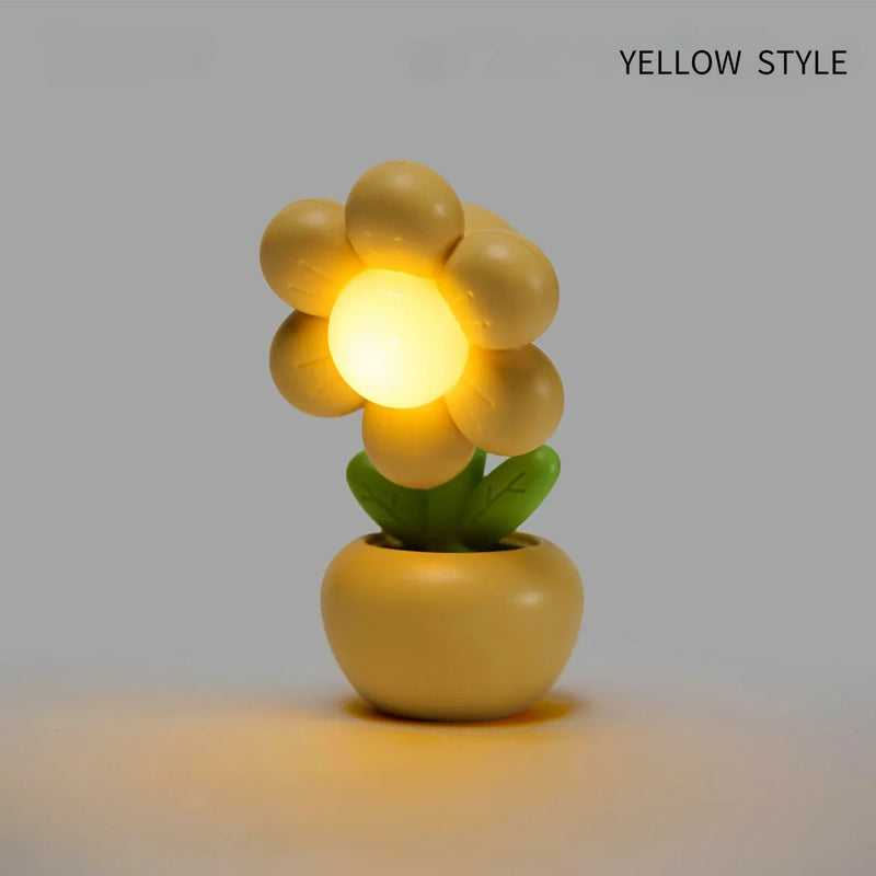 BlumenLicht Bloomy | Mini LED Nachtlicht | Niedliche Tischlampe | Dekoration & Kinderzimmer