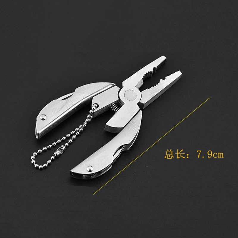 Mini-Multitool TrekMate | Faltbare Zange mit Messer | Schlüsselanhänger-Format | Outdoor & Camping