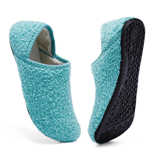 Kuschelige Hausschuhe aus Baumwolle | Flauschig & warm für Damen & Herren | Rutschfeste Sohle | Winter-Plüschpantoffeln | Velvoria