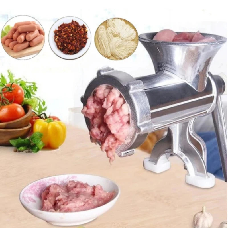 Fleischwolf Kraftivo | Manuell | Aluminiumlegierung | Für Hackfleisch, Wurst & Teig