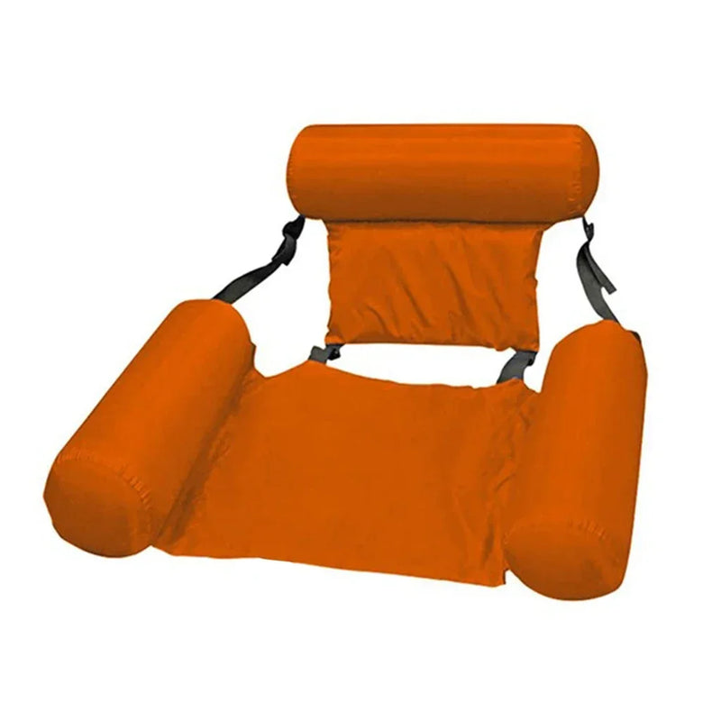 Aufblasbarer Wasserhängesessel | Verstellbar & Tragbar | AquaLiva Pool-Lounge für Strand & Schwimmbad – 100×120 cm