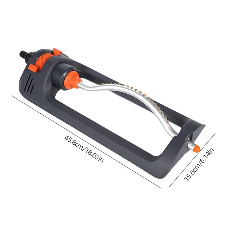 AquaTakt EcoSwing Rasensprenger mit 4 Sprühmodi | Schwenkregner für große Flächen | 3/4-Zoll Anschluss | Aluminiumrohr & Kupferdüsen
