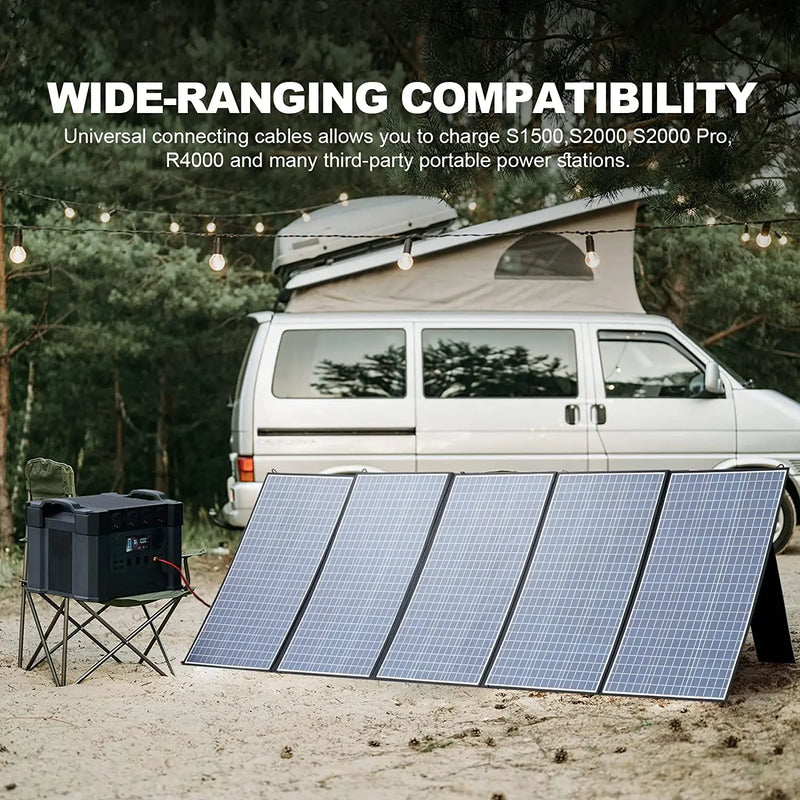 Faltbares Solarpanel SolNova Pro | 100W / 140W / 200W | Hoher Wirkungsgrad | IP67 Wasserdicht | Für Camping, Balkon & Off-Grid
