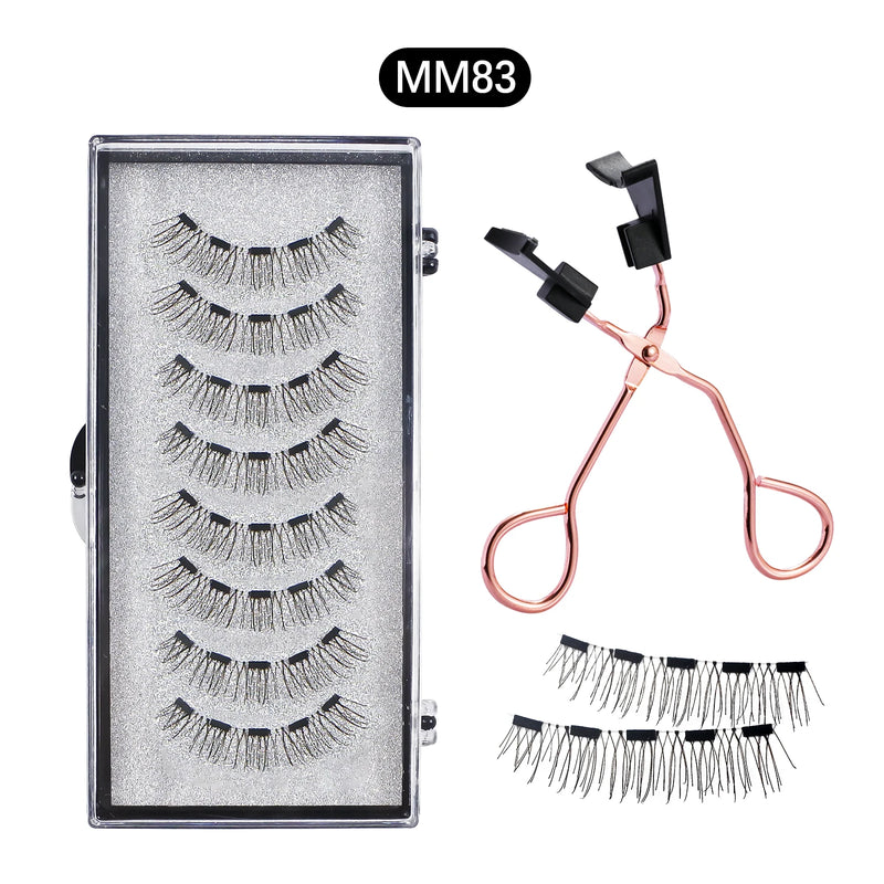 Magnetische Wimpern LashAura Magnetique | 8-teiliges Set ohne Kleber & Eyeliner | Wiederverwendbar | 5 Magnete | Natürlich & Voluminös