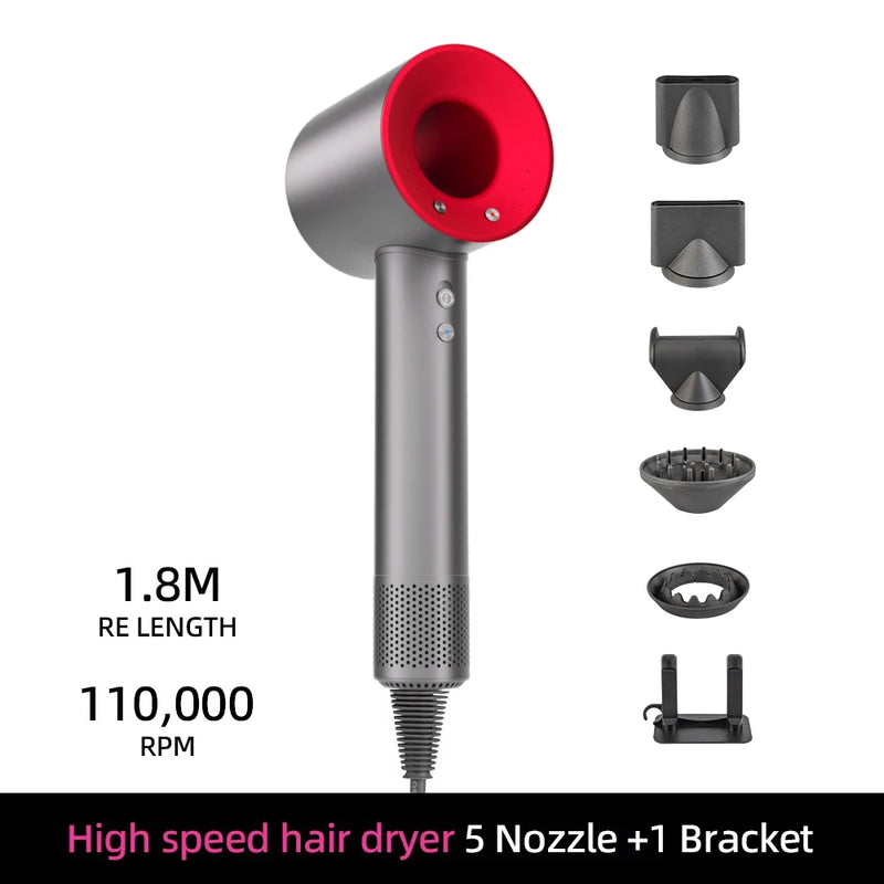 Ionen Haartrockner | 200 Mio. Negative Ionen | Intelligente Temperaturkontrolle | 110.000 U/min