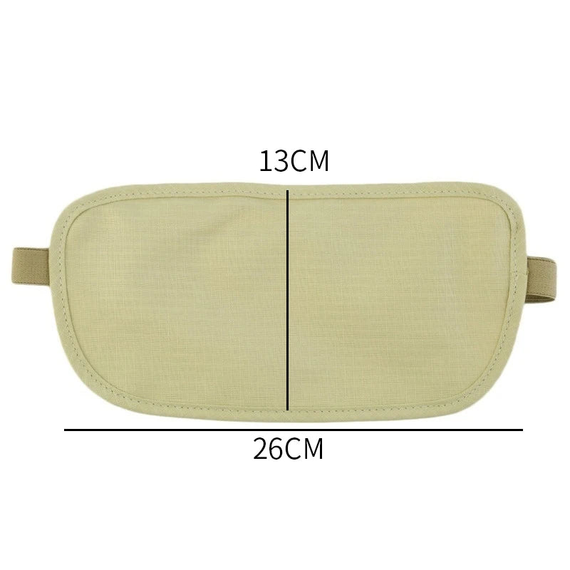 Reise-Gürteltasche SafePouch | Unsichtbare Bauchtasche für Reisepass & Geld | Flach & Sicher | 26×13 cm | Für Reisen & Sport