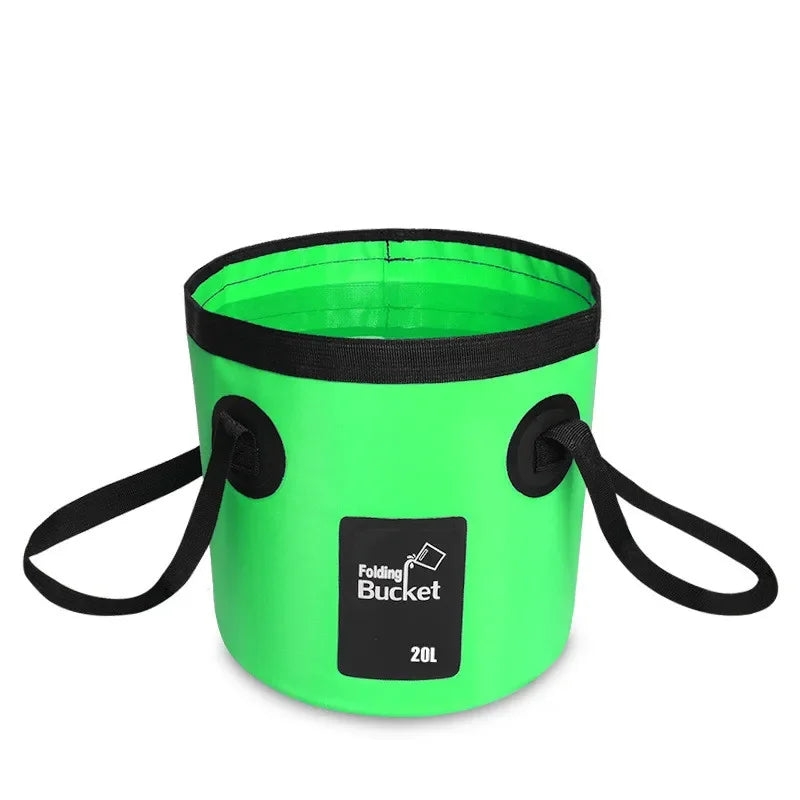 AquaFold Waschbeutel 12L/20L | Faltbar & Wasserdicht | Outdoor & Auto | Verschiedene Farben