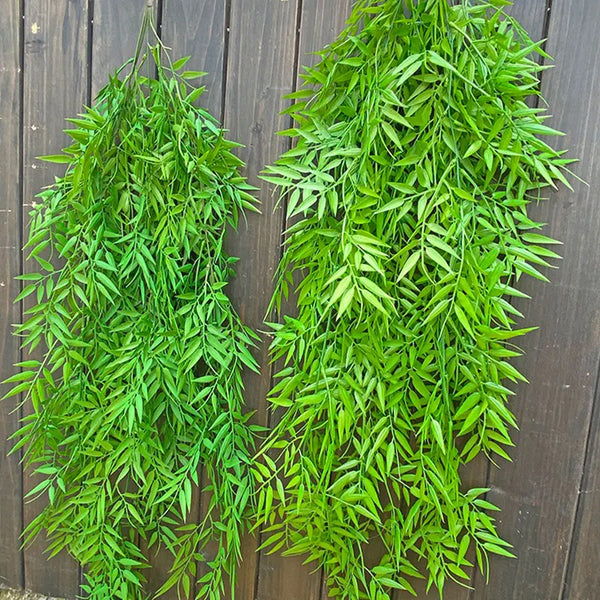 Künstliche Hängepflanze | Tropische Bambus- & Weidenblätter | 80–105 cm | Wand- & Gartendeko