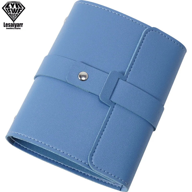 LUXBOOK Ohrring-Organizer | Buch-Design | PU-Leder | Große Kapazität & Tragbar