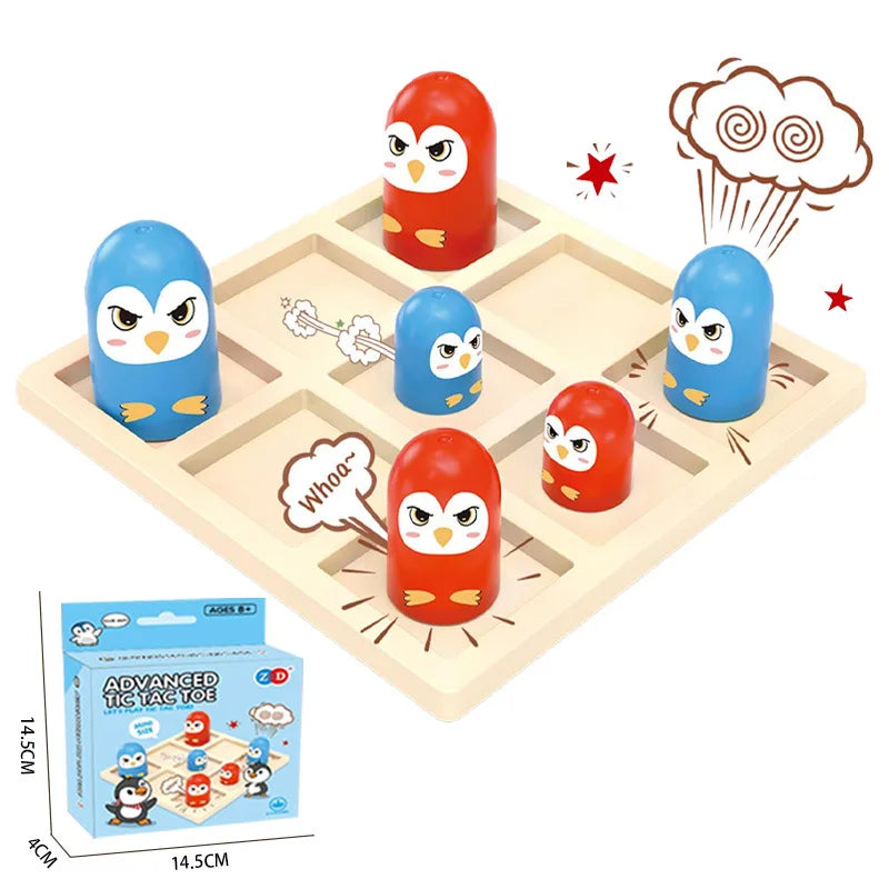 MindMatch Mini-Tic-Tac-Toe | Party- & Familienspiel | Interaktives Puzzle | Kompakte Spielversion