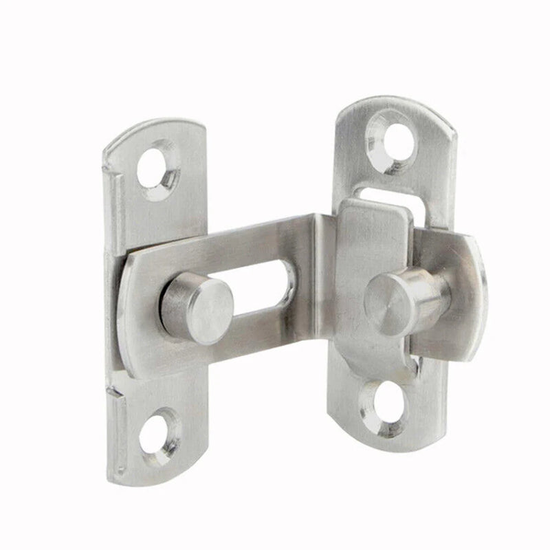 Türriegel StahlGuard 90Secure | 90° Riegelschloss aus Edelstahl | Für Schiebetüren, Schränke & Weinregale | 7,6 cm