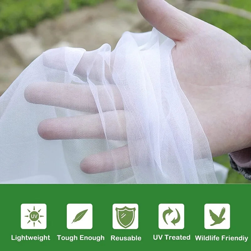 GARDIVIA Gemüseschutznetz | Hochdichtes Insektennetz aus Polyethylen | UV-beständig & luftdurchlässig | Für Hochbeete & Gemüseanbau