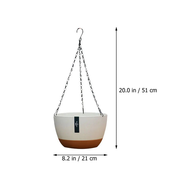 Floranta Hängeblumentopf Set | Robust & Stilvoll | Für Balkon, Garten & Innenräume