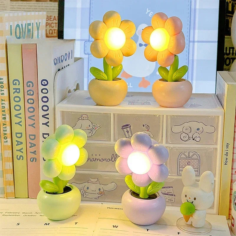 BlumenLicht Bloomy | Mini LED Nachtlicht | Niedliche Tischlampe | Dekoration & Kinderzimmer
