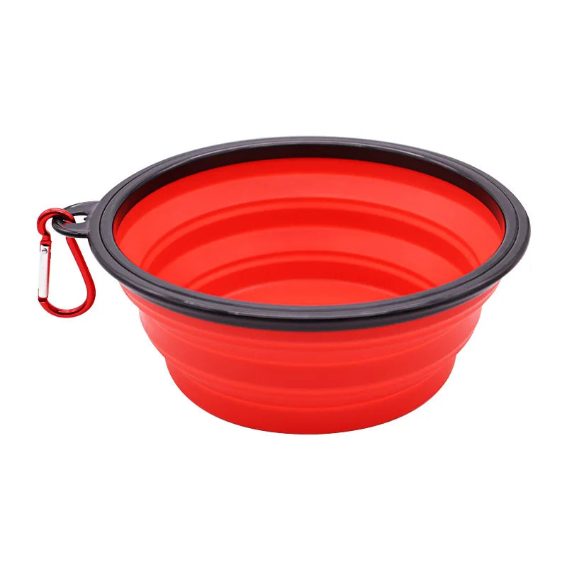 ReiseNapf FlexiBowl | 2-in-1 Faltbarer Hundenapf & Spender | Silikon | Für Unterwegs & Outdoor