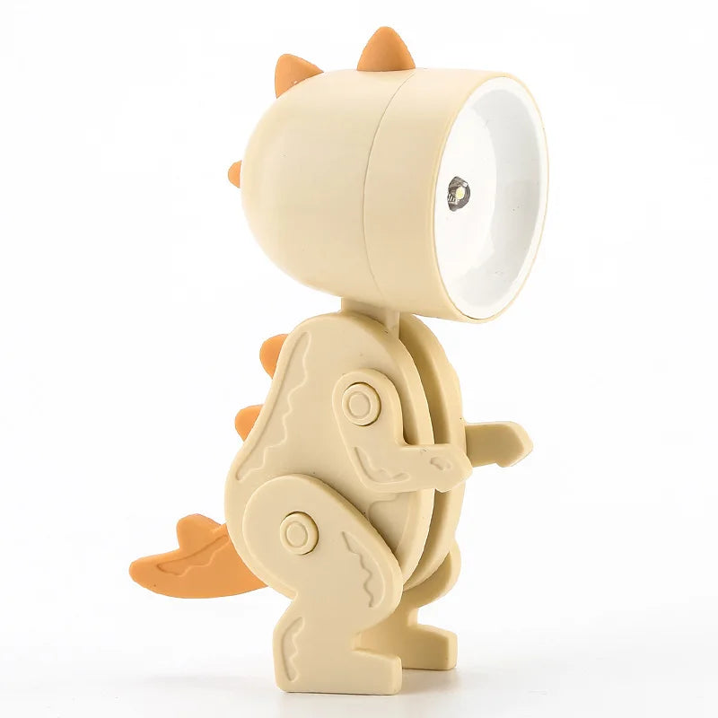Lumipo Mini-Tischlampe | Cartoon-Design & Faltbar | Warmes LED-Licht | Batteriebetrieben | 9,5×5,7 cm