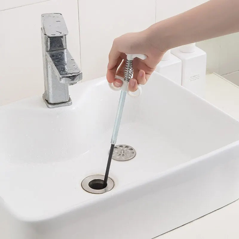 Rohrreinigungsspirale EcoDrain Flex160 | 160 cm Spirallänge | Wiederverwendbar & Umweltfreundlich | Für Küche & Bad