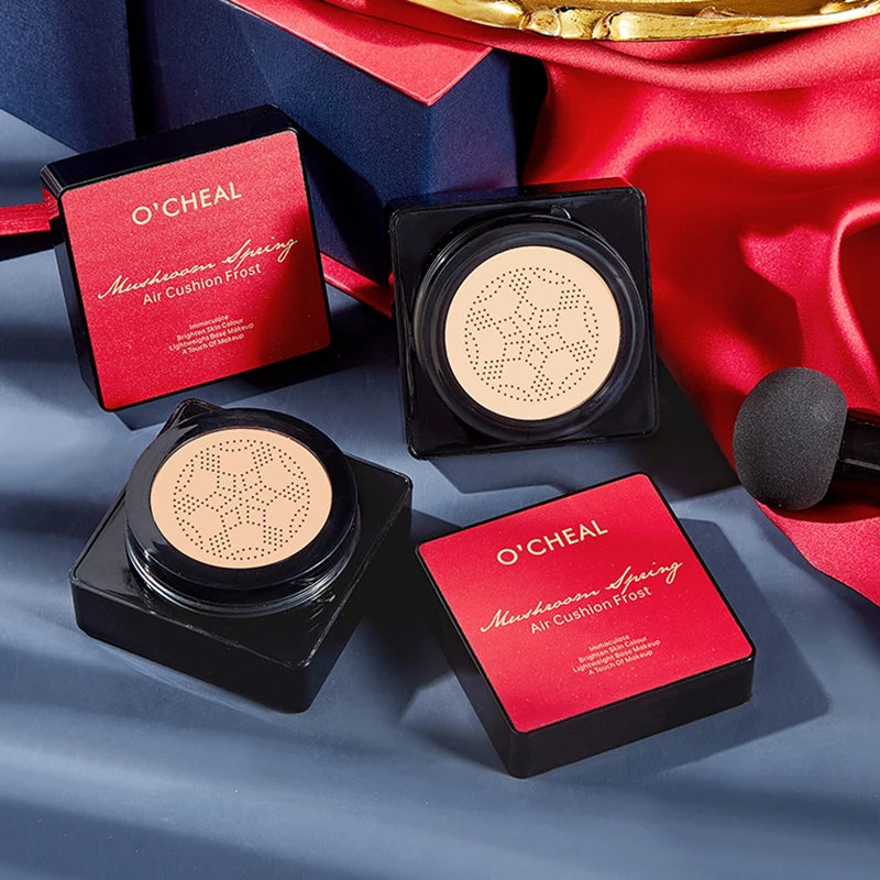 BB Cream Cushion Set Luméa Glow | Mit Mushroom-Applikator | 4-teilig in Geschenkbox | Foundation & Concealer in einem