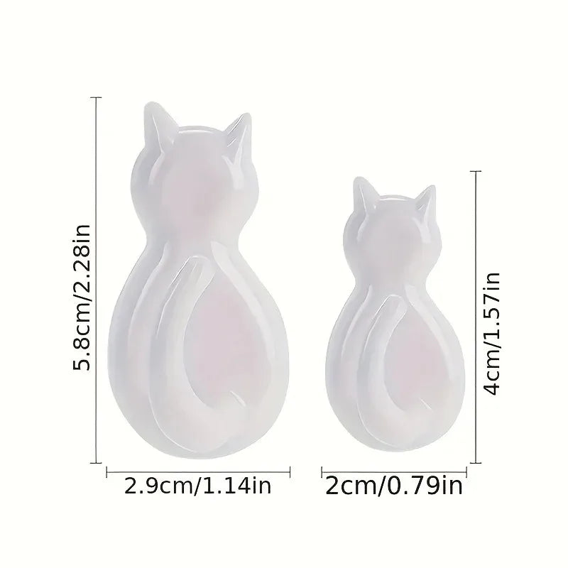 Katzen Wandhaken 2er Set | Selbstklebend & Wasserdicht | Ohne Bohren | Pawvella