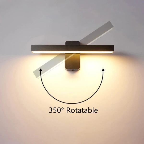 LED Außenwandleuchte VarioLux | Bewegungsmelder & IP65 | Drehbar | 30–50 cm