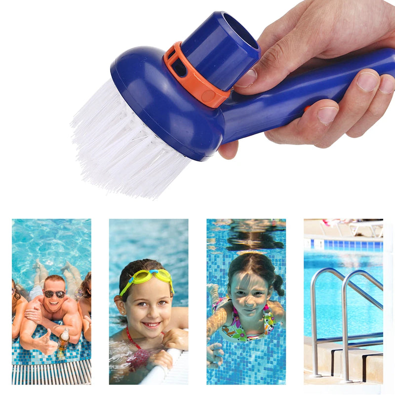 AquaFex Eckbürste für Poolreinigung | Für Pools, Spas & Whirlpools | Nylonborsten & Kunststoffrahmen | Tiefenreinigung für schwer zugängliche Stellen